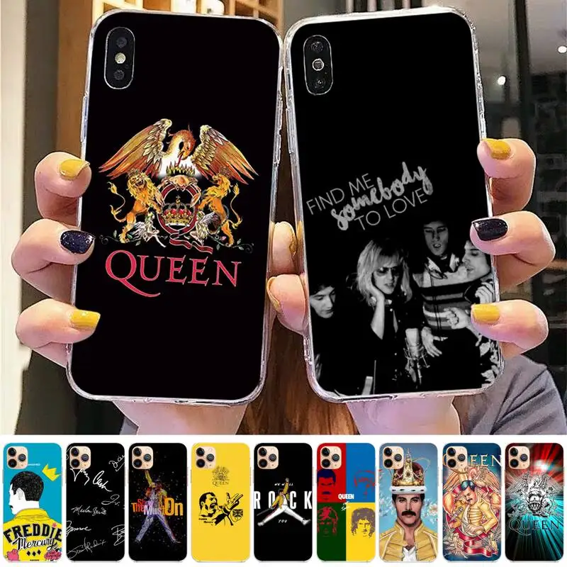 

Freddie Mercury Queen Phone Case for iphone 13 8 7 6 6S Plus X 5S SE 2020 XR 11 12 pro XS MAX
