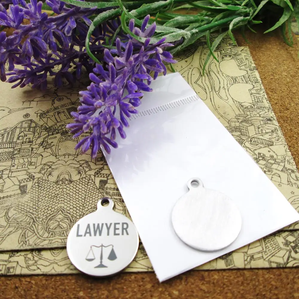 10 шт. подвески юриста из нержавеющей стали больше стилей для выбора подвесок