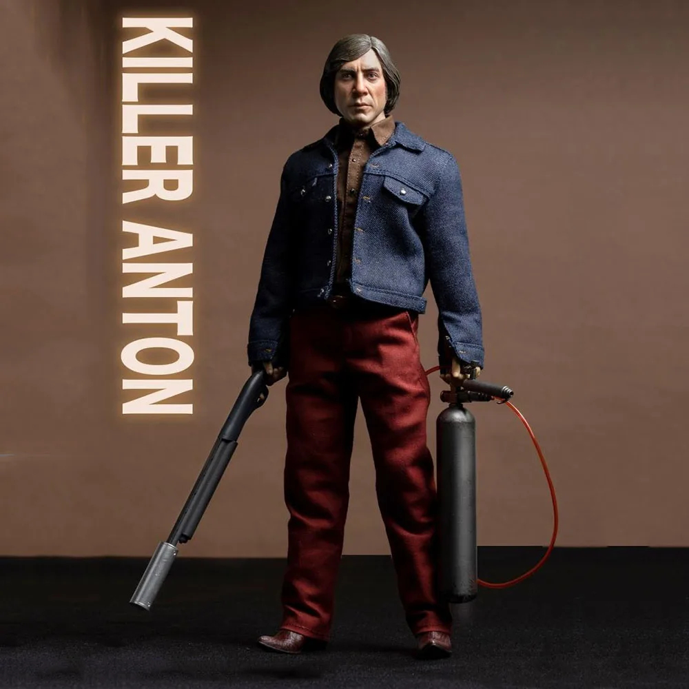 

STAR TOYS 1/6 Bad Guy Killer Anton Javier Bardem Action Figure Model STT003 12" Full Set Male Soldier Figure Model