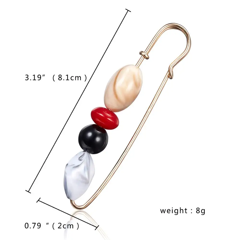 RINHOO 1 шт. одежда имитация жемчуга большая брошь кардиган свитера Брошь для женщин