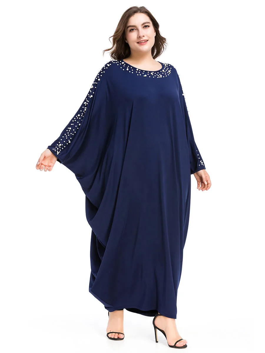 Размера плюс качественное Новое арабское элегантное свободное Абая кафтан