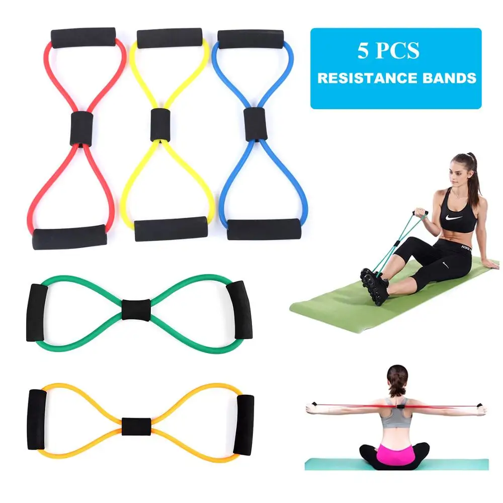 Эластичная резиновая лента для занятий йогой и фитнесом 8 дюймов|Эспандеры| |