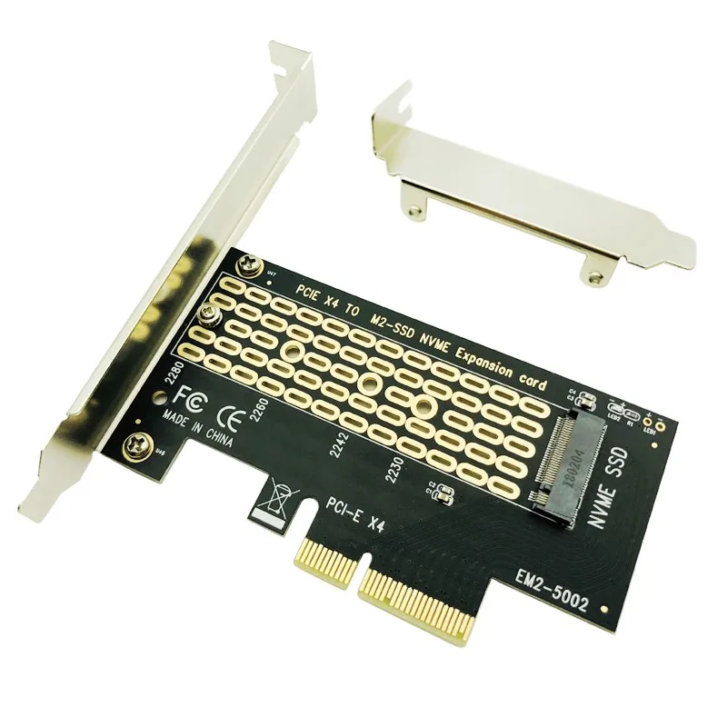 

PCI-Express PCI-E 3.0 X4 to M.2 NVMe M Key Interface Converter Adapter Card M2 NVMe PCIE SSD Riser Card for 2230 2242 2260 2280