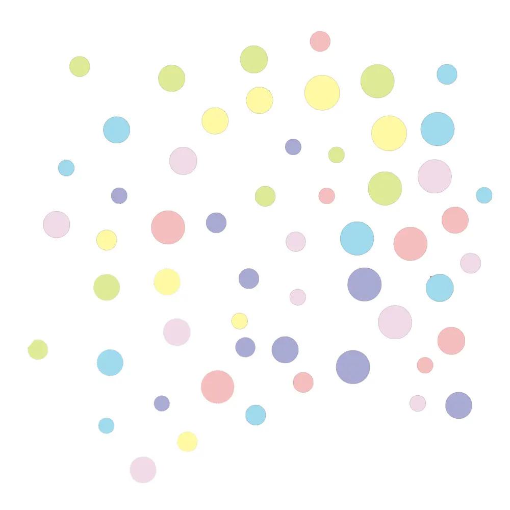 Креативная самодельная Настенная Наклейка с цветными точками для детей детской