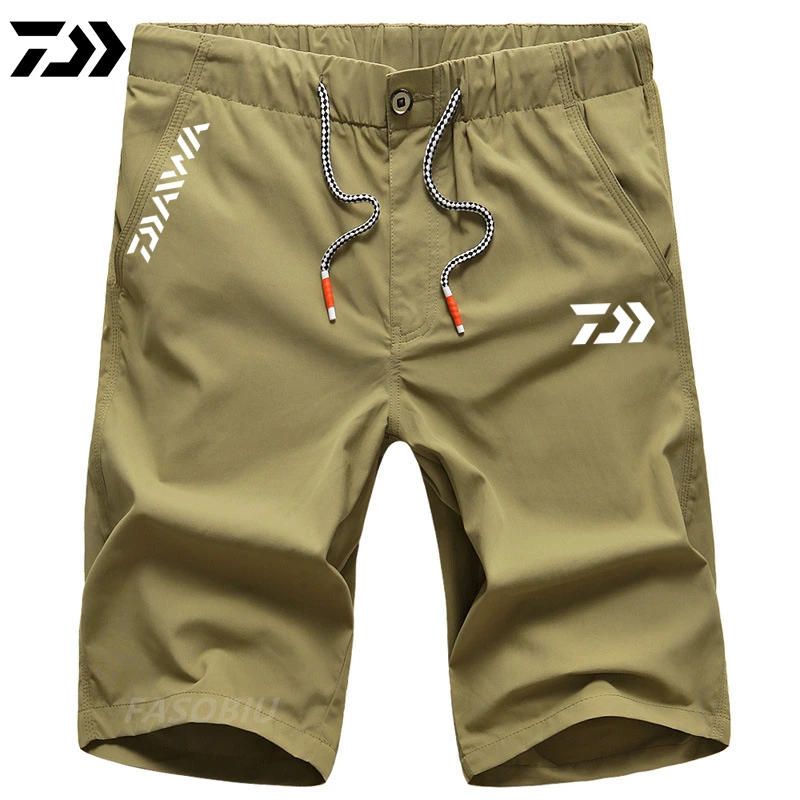 

Summer Fishing Shorts Daiwa Clothes Men Outdoor Sport Cropped Trousers Breathable Nython Quick Dry Shorts Cycling Fishing Shorts