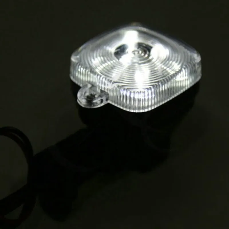 Universal Motorcycle Mini Blinker Square Clear Lens Turn Signal Light For Kawasaki |