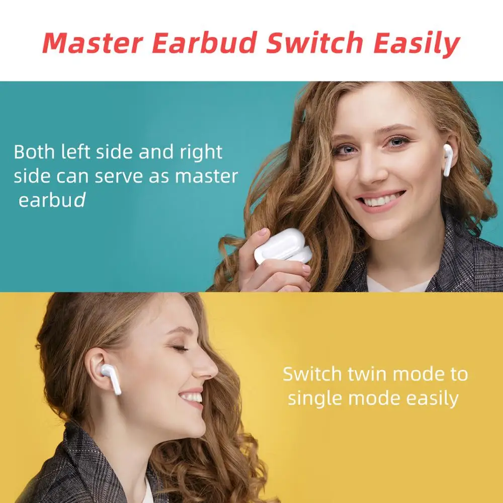 Mpow M21 наушники вкладыши TWS Bluetooth 5 0 Беспроводной 18 часов воспроизведения тием с