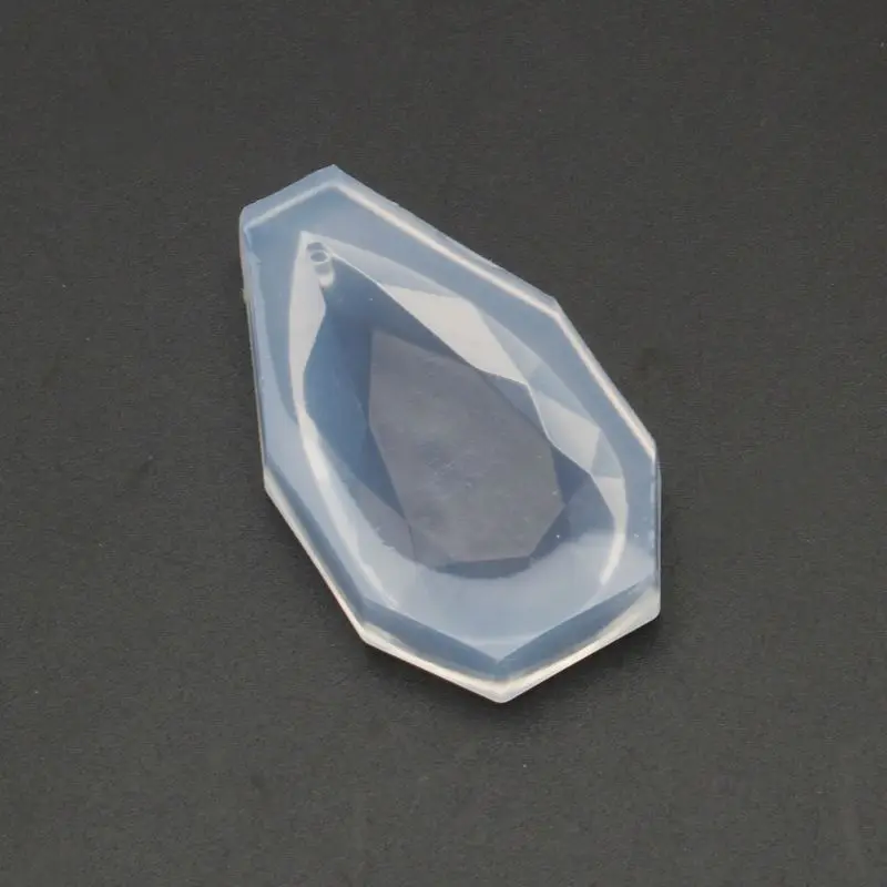 

Faceted Teardrop Pendant Silicone Resin Mold Jewelry Making DIY Craft Tools 87HC