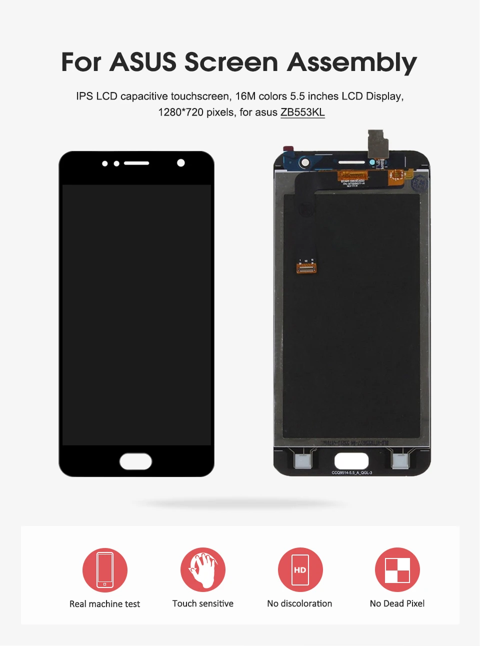 Для Asus Zenfone 4 selfie ZB553KL X00LD X00LDA ЖК-экран Сенсорная панель дигитайзер сборка для Asus ZB553KL дисплей