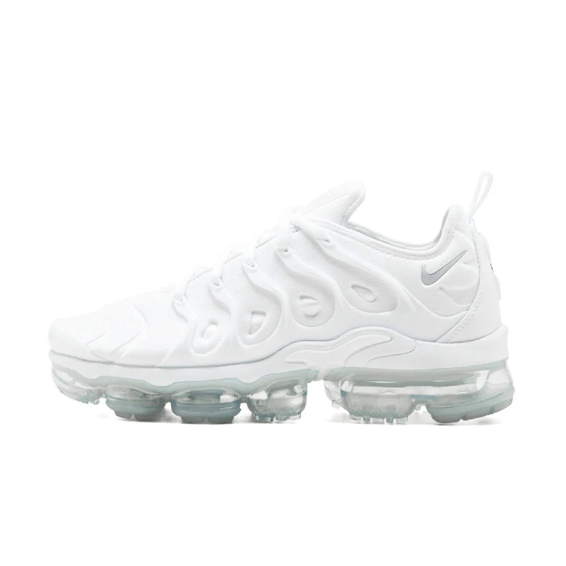 Оригинальные подлинные мужские кроссовки для бега NIKE VAPORMAX PLUS, прочная, индивидуальная, Классическая, Спортивная, дизайнерская обувь,, новинка 924453 - Цвет: 924453-100