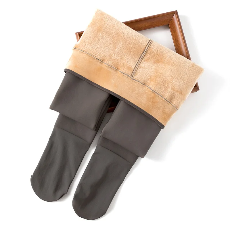 Женские зимние полупрозрачные колготки теплые флисовые плотные для женщин и