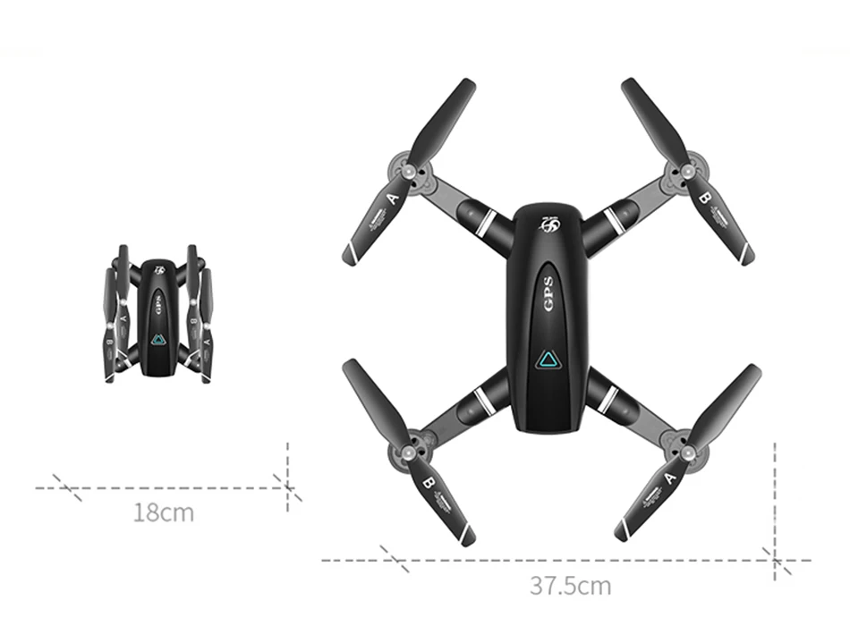 S167 gps Дрон 4K 5G wifi 1080P FPV камера дроны gps следуем за мной высота держать широкоугольный Квадрокоптер с камерой складной Радиоуправляемый Дрон