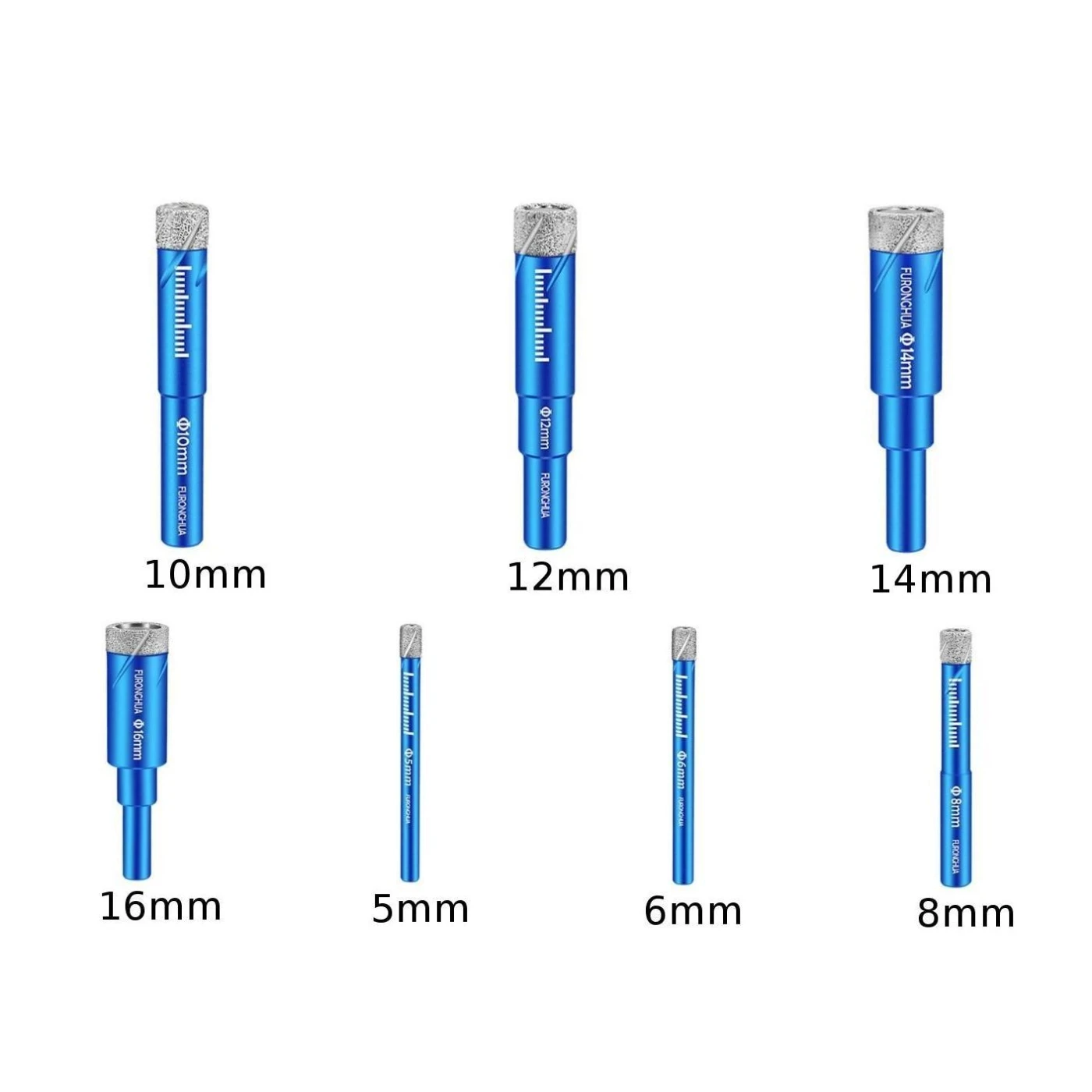 

Tile Drill Bit Ceramics Marble Blue + Silver 1pc 5-16mm Dry Drill Bit Granite