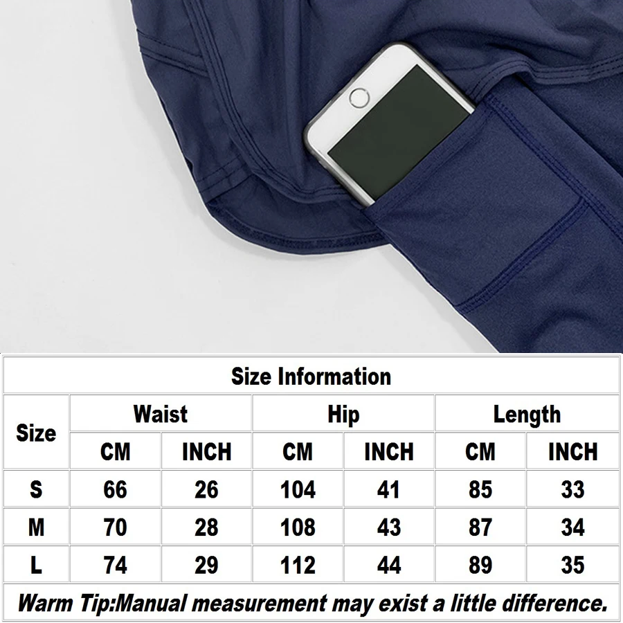 

BINAND Pocket Yoga Pants High Waist Gym Leggings Sport Women Fitness Slim Sports Leggings Women Workout Training Trouser Ladies