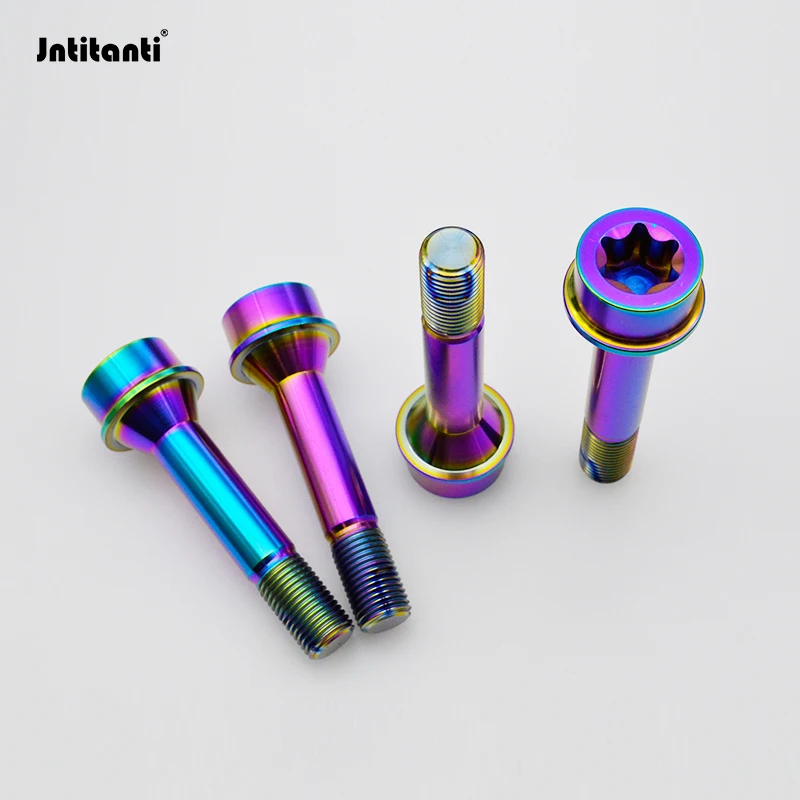

Jntitanti Gr5 титановый болт ступицы колеса M14 * 1,5*50-62 мм с Torx Ferrari car