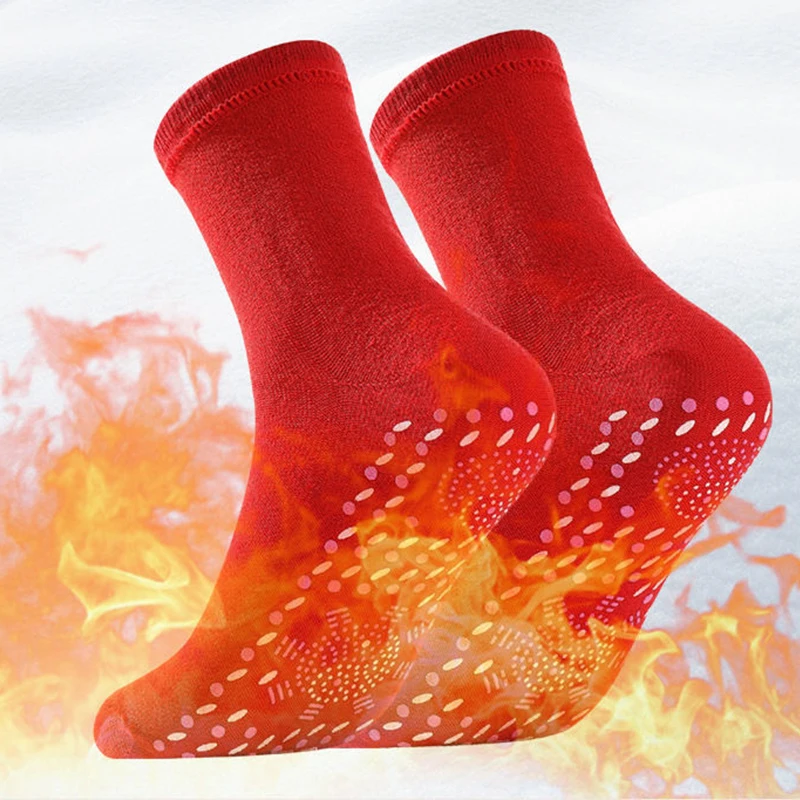 

Winter Warm Washable Self Heating Socks Magnetic Therapy Massage Health Improvement Feet Care For Men and Women, 1 Pair