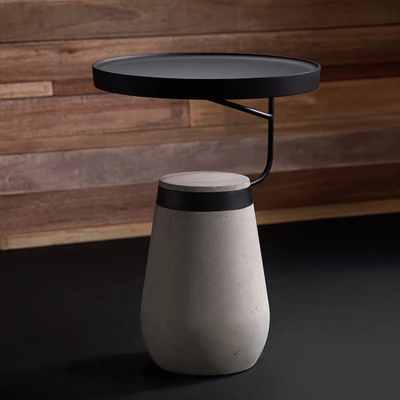 

GY Nordic Industrial Style бетонный цементный боковой стол дизайнерская модель креативная индивидуальность круглый гостиная диван боковой стол