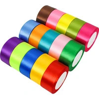 40mm 25yards colorful silk satin ribbon for wedding party decoration crafts gifts wrapping apparel sewing fabric supplies
