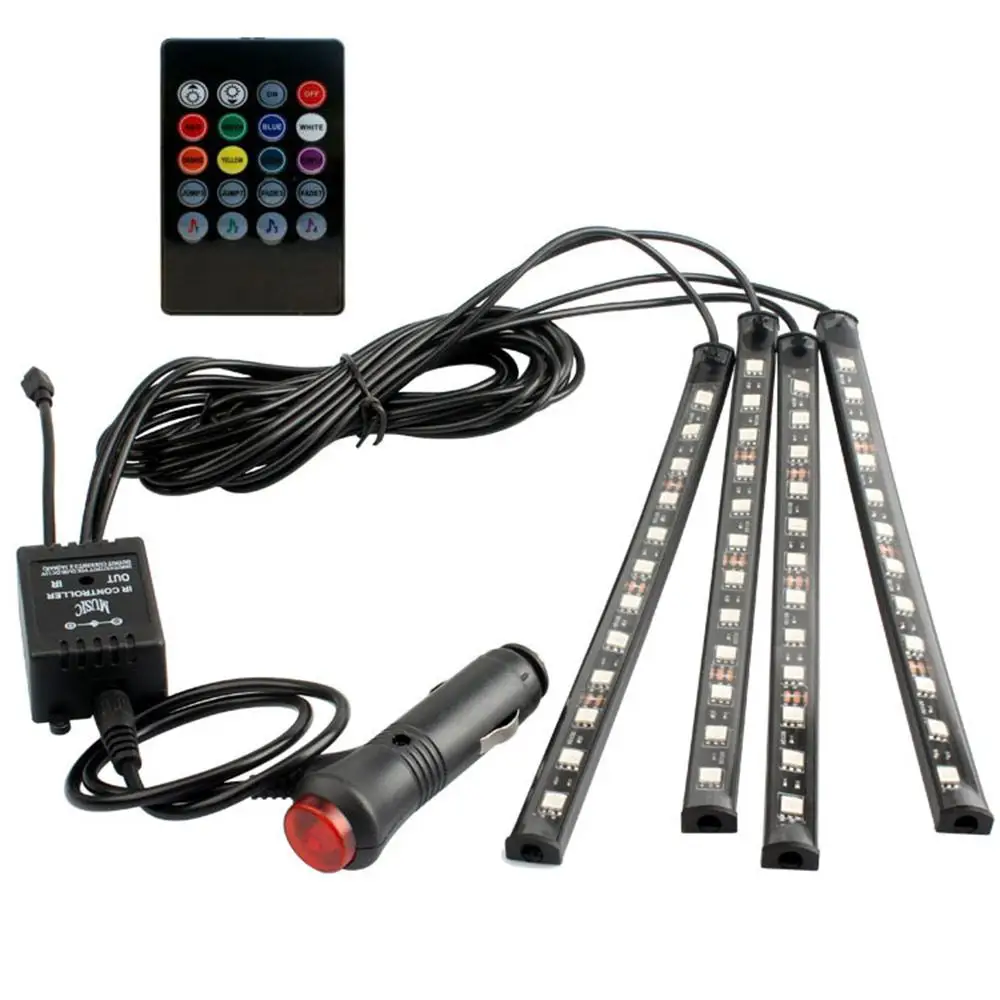 

Vehemo One To Four Foot Light Decorative Lights Car Auto for Lamp Ambient Light New Modeling for Remote Control