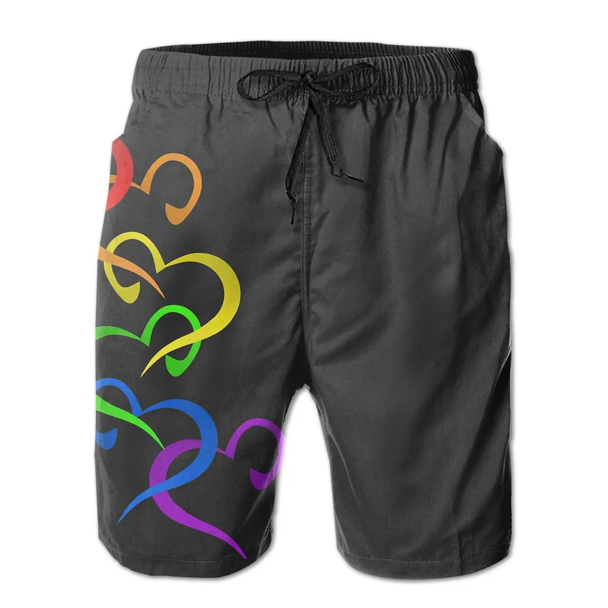 

Causal Breathable Quick Dry Humor R333 Loose Hearts Of PRIDES Hawaii Pants