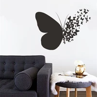 new style solid color personalized butterfly bedroom porch wall sticker commercial beautification wall sticker
