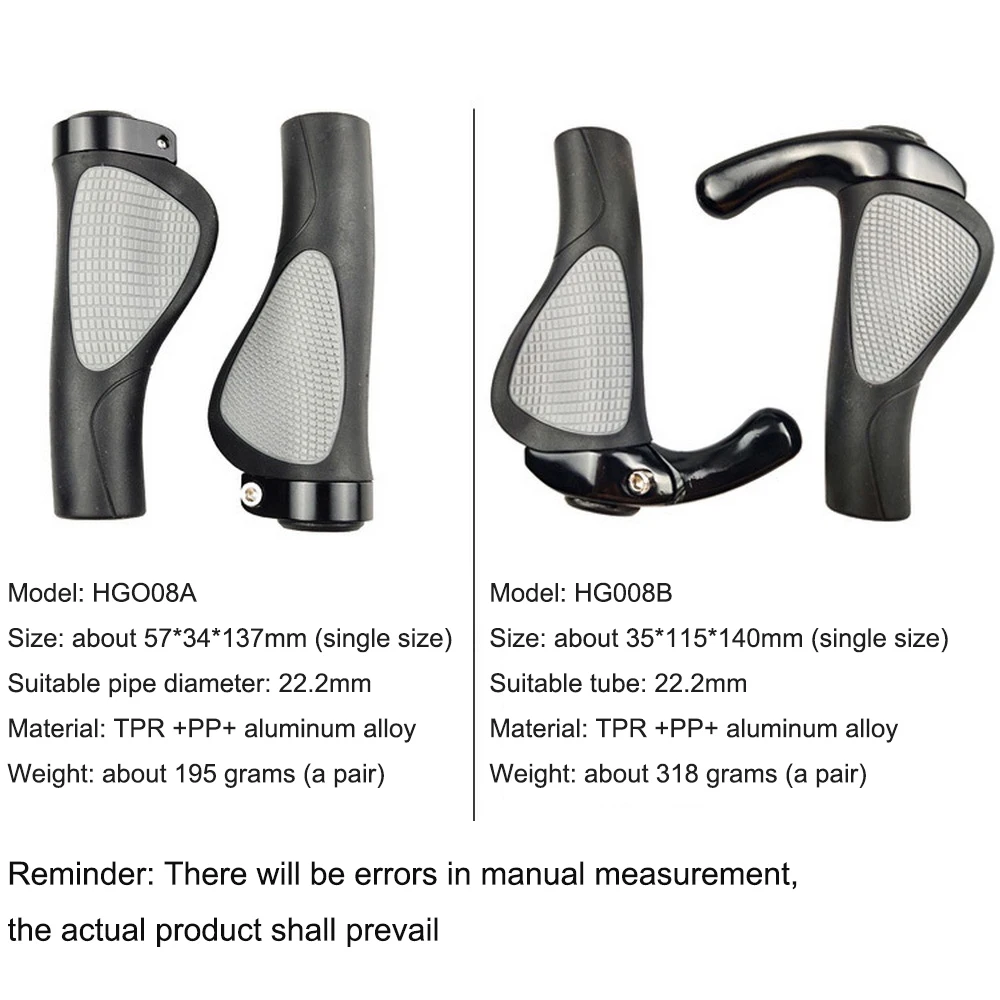 

1 Pair Bicycle Handlebar Grip Bike Handle Bar Cycling Durable Anti-slip Rubber Mountain Bicycle Accessories Bike Parts