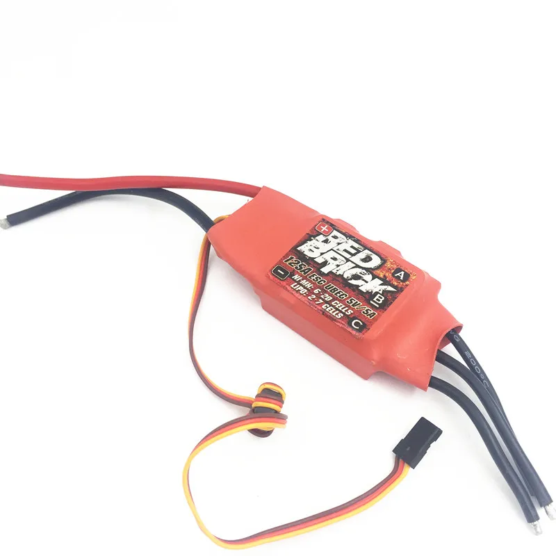Электронный регулятор скорости Red Brick 125A Brushless Esc 5V/5A BEC для Fpv Бесщеточный мотор