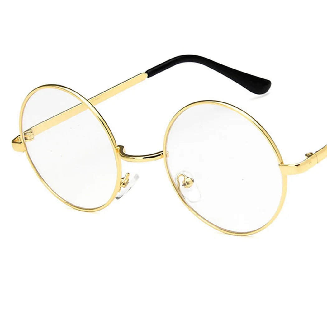 Круглые очки оправа для женщин и мужчин поддельные Ретро стиль уличная мода