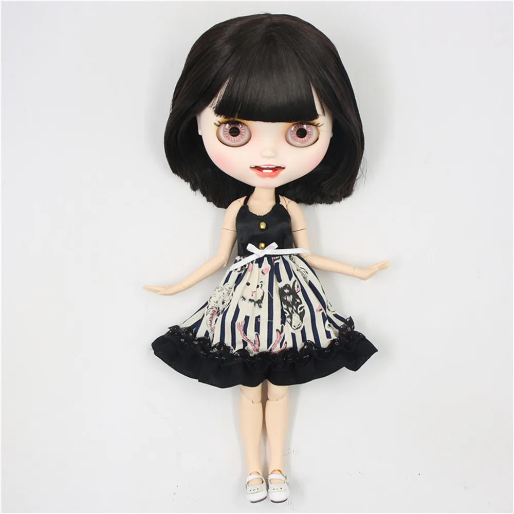 Кукла Blyth от ICY DBS белая кожа резные губы открытый рот матовое индивидуальное лицо