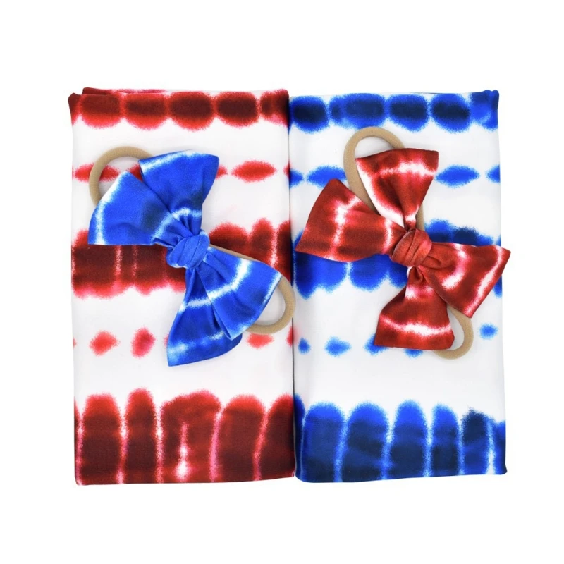 

Baby Swaddle Blanket Newborn Receiving Blanket Infant Swaddle Wrap Headband 2pcs 97BE