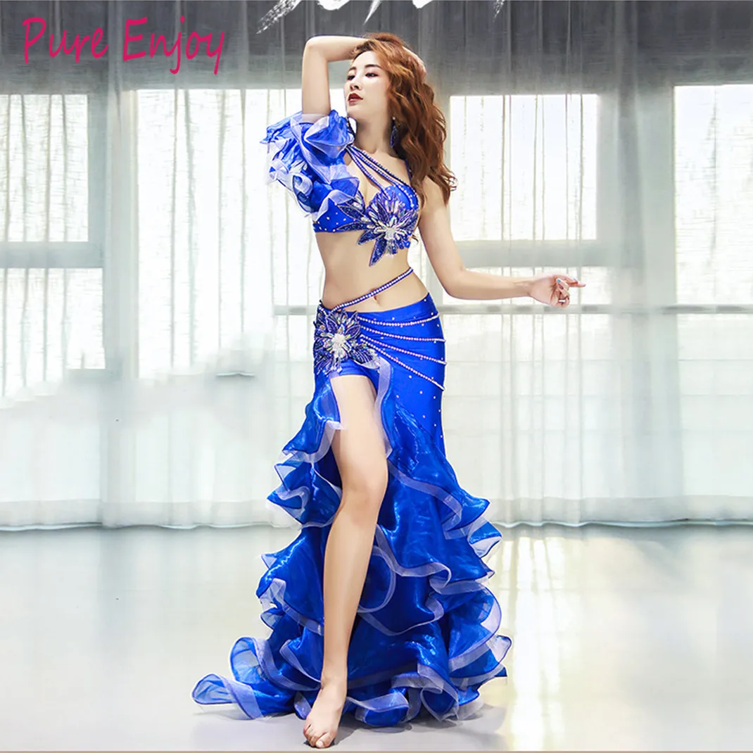 2019 Новый 2 шт. / Компл. Костюм Танца Живота Женский Танец Наборы Племенной Болливуд