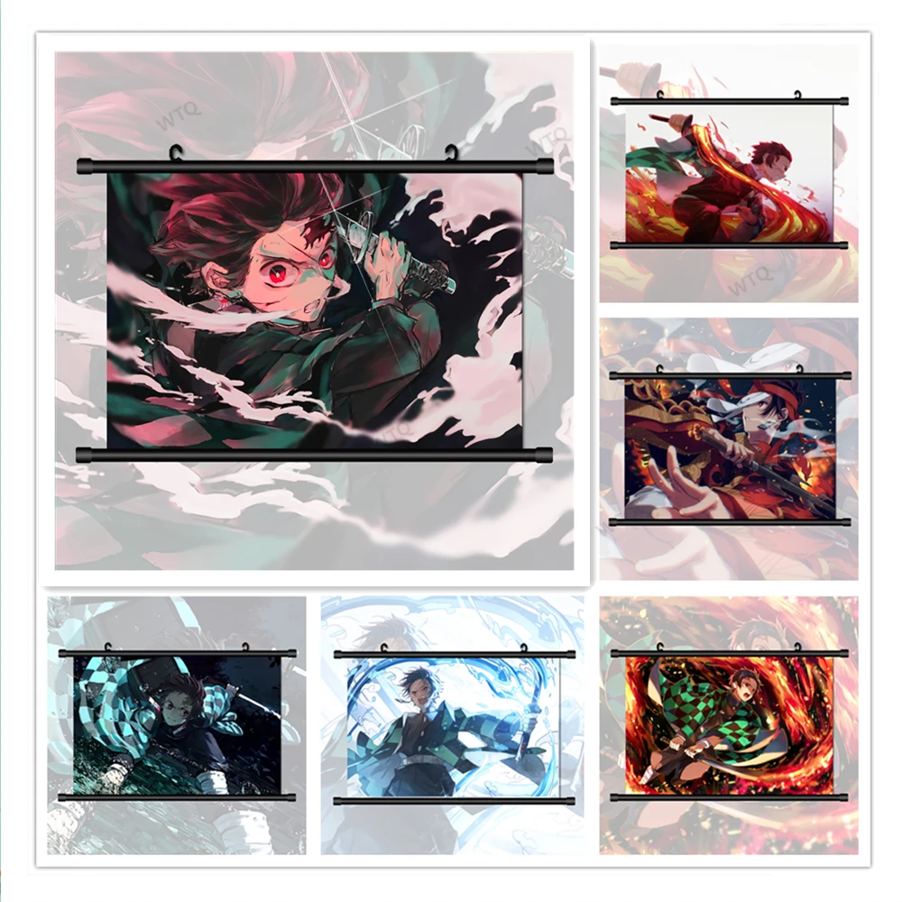 

Картина на холсте WTQ, аниме постеры, рассекающий демонов киметасу, Аниме Манга, Настенный декор, настенное искусство, картина, украшение для ...