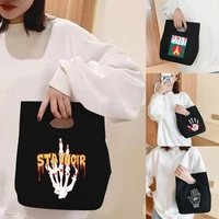 lunch bag canvas lunch insulation bag portable picnic tote eco hand cloth bag dinner lunch container breakfast food storage bags