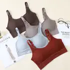 Женское нижнее белье, бюстгальтер без стальных колец, облегающий грудь, красивая спина, активный хлопок, дышащий, тонкий стиль