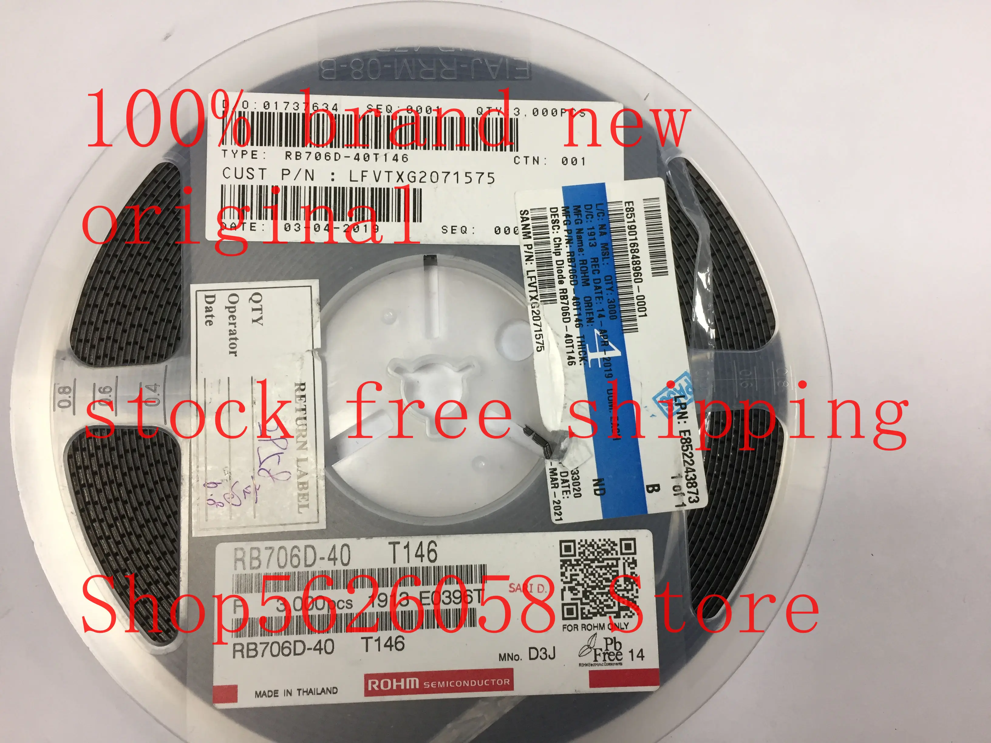 RB706D 40T146 SOT23 100% новый оригинальный Бесплатная доставка 50 шт. 3000 шт./лот в