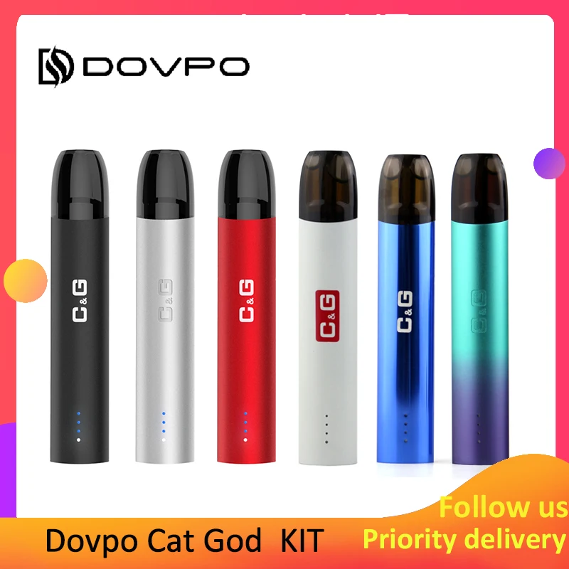 Оригинальный Dovpo Cat God Pod системный комплект 360 мАч встроенный аккумулятор с