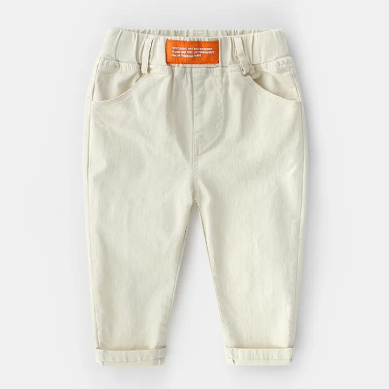 Штаны спортивные для мальчиков хлопковые с эластичным поясом на весну |