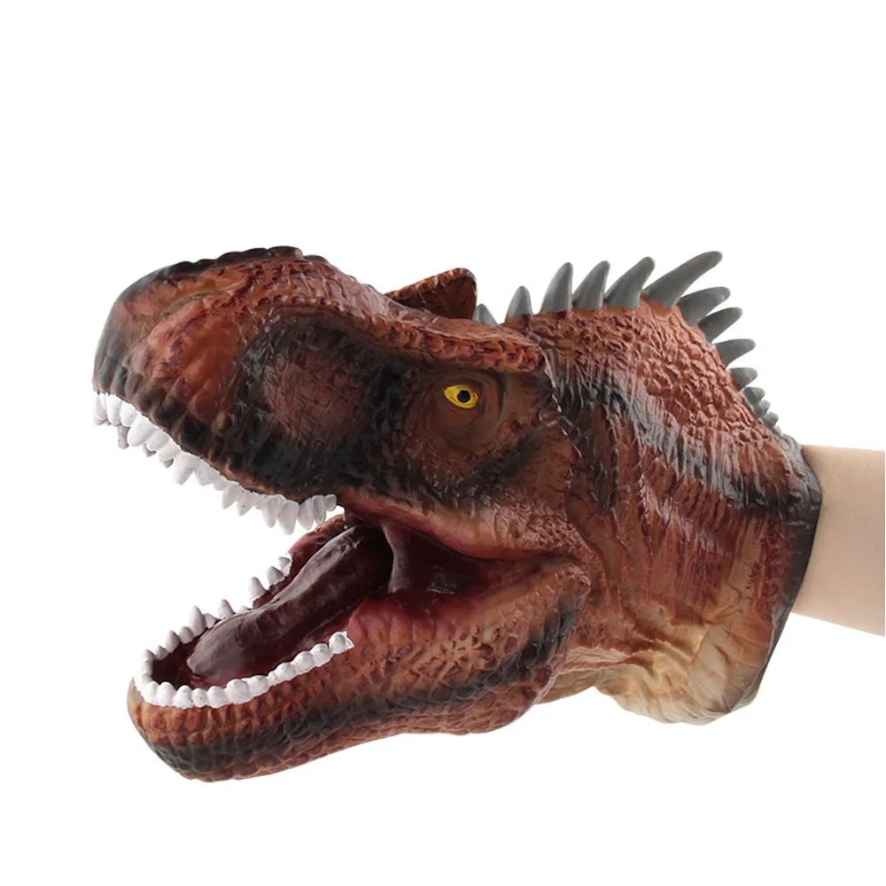 Голова дикого животного ручная кукла крокодил Динозавры юрского периода T Rex