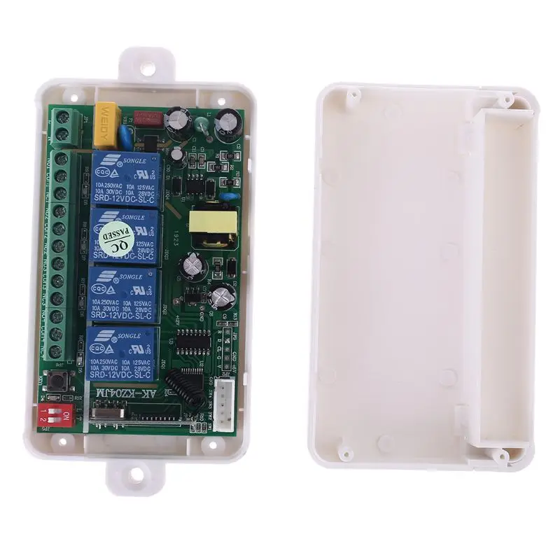 

250V 4CH RF+7003 4 Switches Manual Integrated Controller 315MHZ 433MHZ E65E