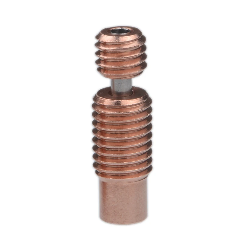 

5PCS Bi-Metal Heat Break All-Metal 3D Printer Accessories Nozzle Throat 1.75mm for E3D V6 Heater Block(Threaded)