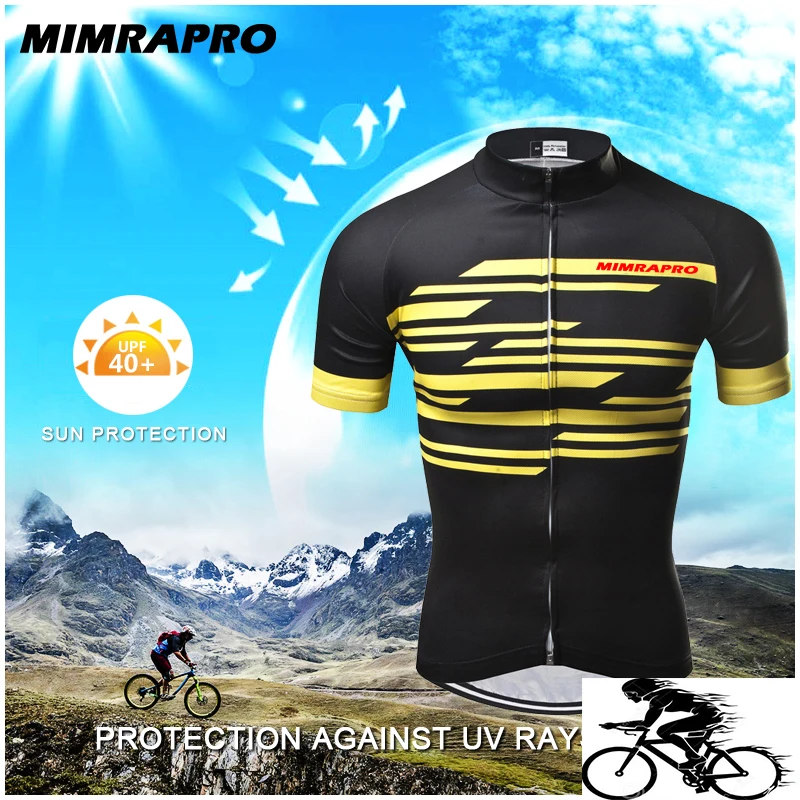 2019 летняя велосипедная Джерси MIMRAPRO с коротким рукавом для мужчин и женщин