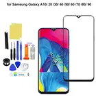 Стекло сенсорного экрана для Samsung Galaxy A10 A20 A30 A40 A50, ЖК-дисплей с сенсорным экраном, внешнее стекло, Объектив Телефона, запасные части, замена