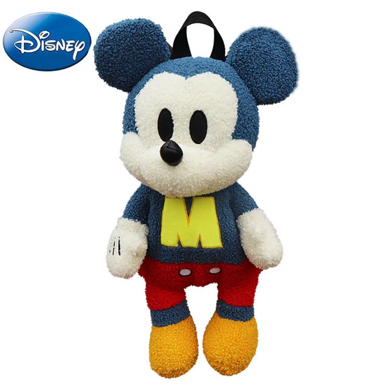 

Рюкзак Disney с Микки Маусом, модные плюшевые сумки на плечо, легкая сумка, Милая новая сумка на молнии, подарок для девочек