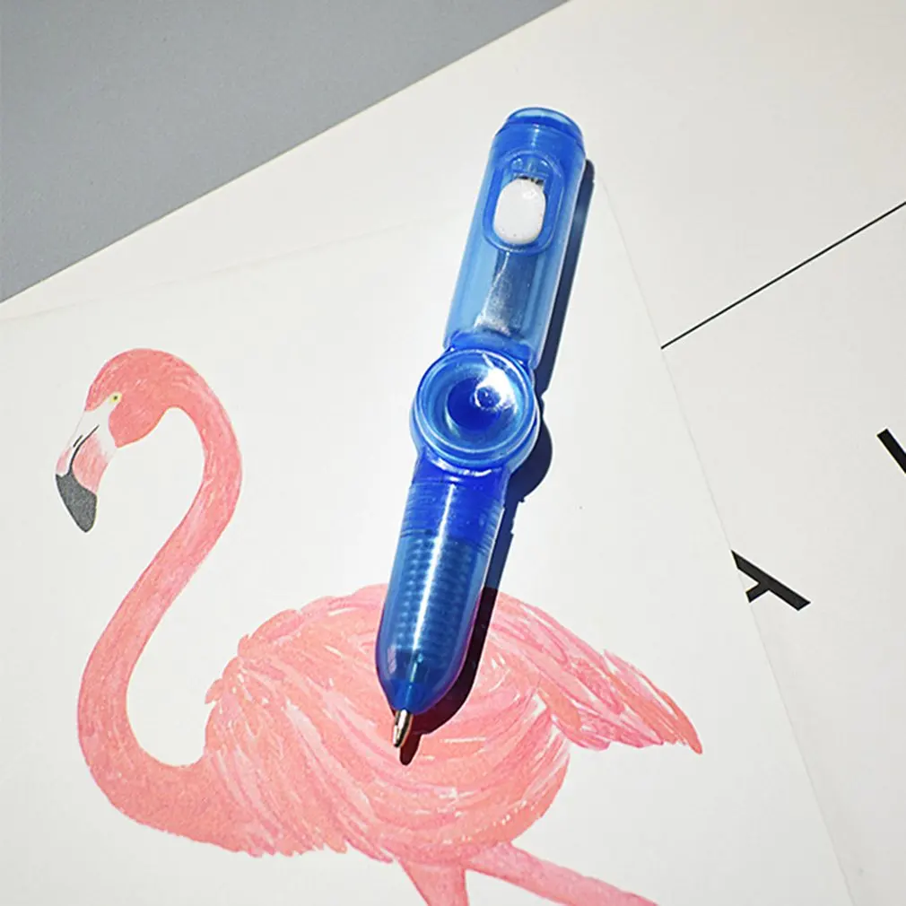 

Interesting toy Fingertip Rotating spinner Gyro toy Pen Led Luminous Gyro Pen Office ADHD EDC Anti Stress kinetic desk toy