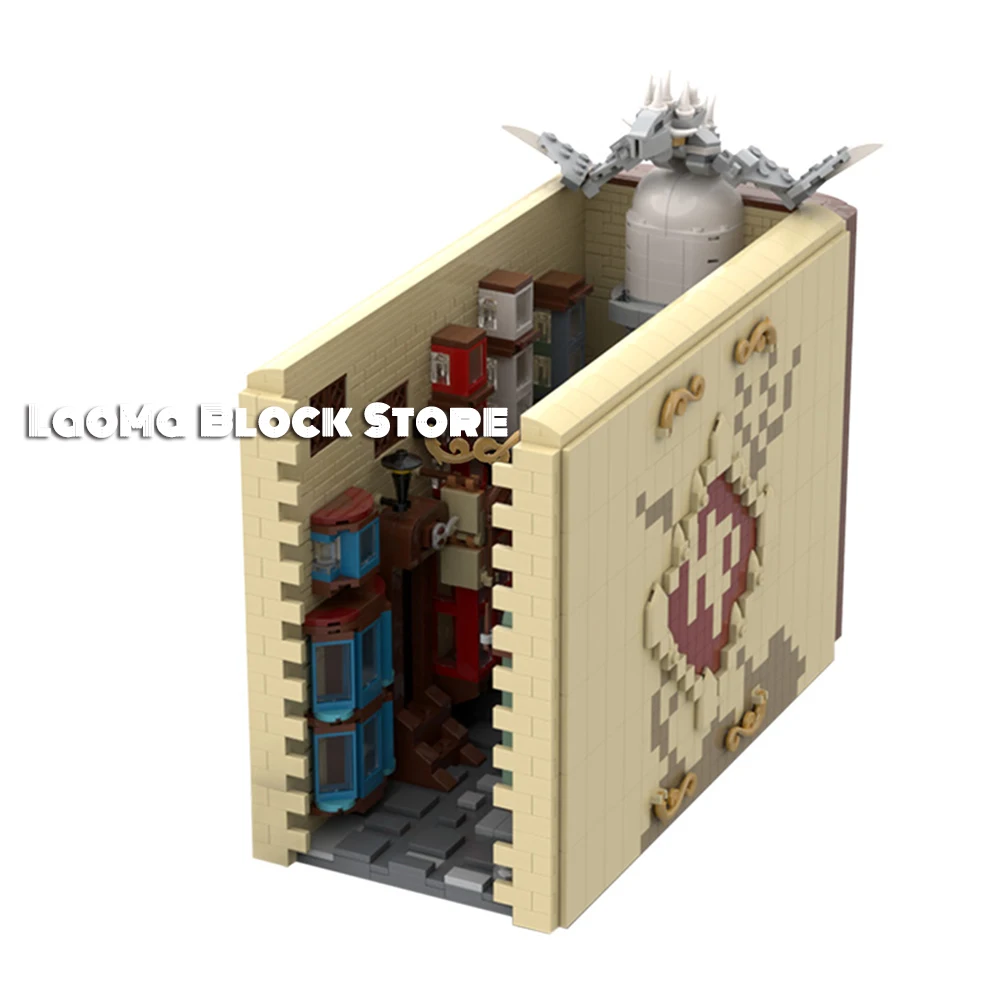 

2986pcs MOC DIagon Street Magic Book Building Blocks Bricks Diy Blocks MOC-50245 Toys For Children Kids Christmas Gifts