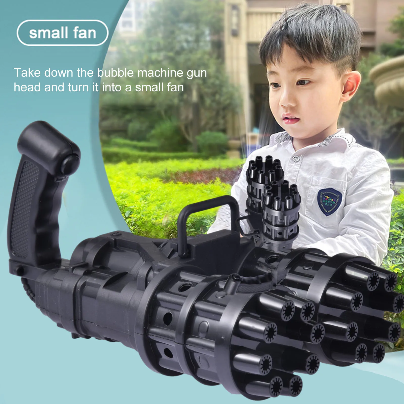 

2-in-1 Automatic Soap Water Bubble Gun Automatic Bubble Maker Summer Soap And Water Electric Bubble Machine Blower adorable