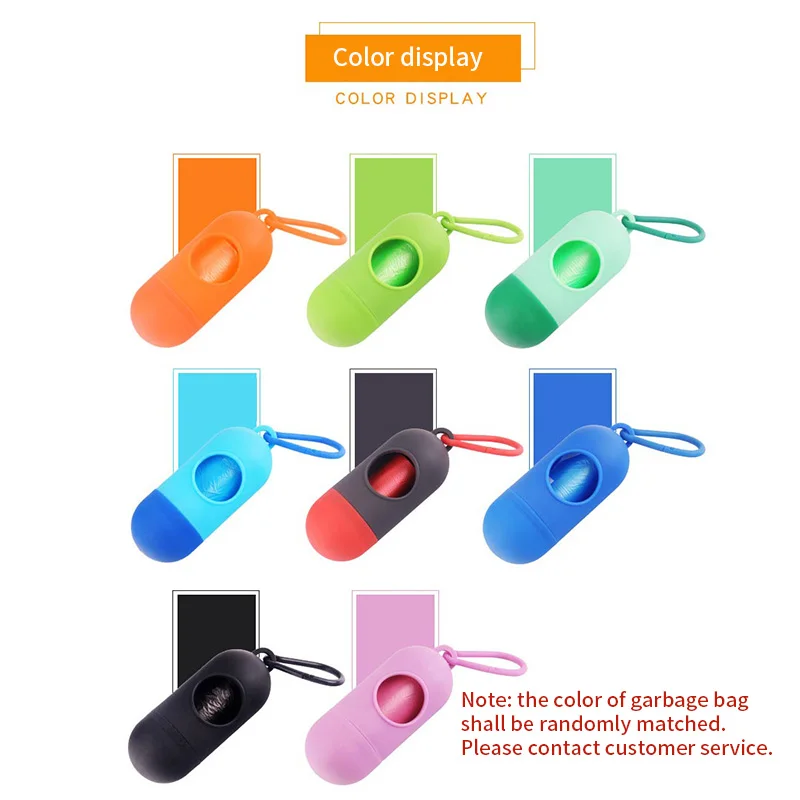 1 рулон Портативный корм для питомцев собаки мешок диспенсер отходов мусорные