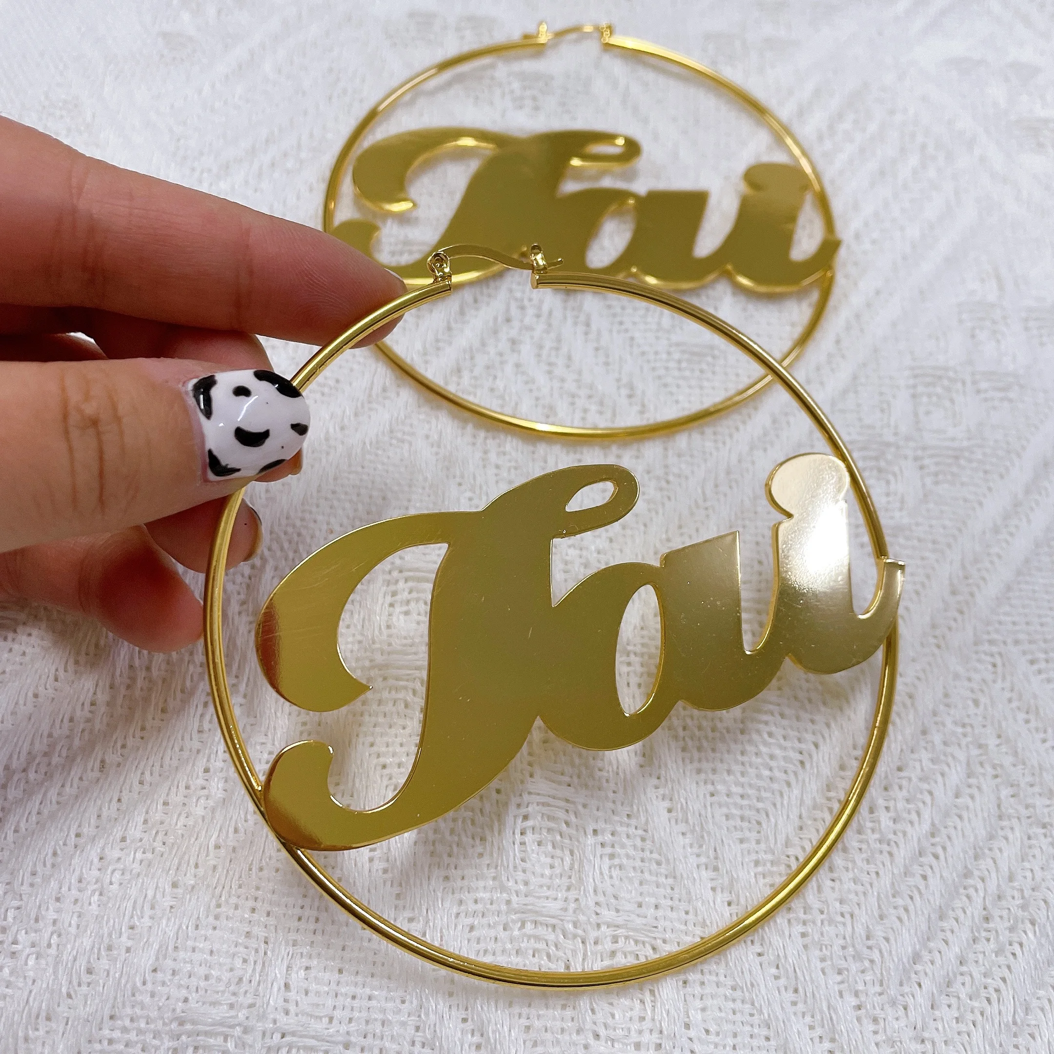 

Серьги-кольца женские из нержавеющей стали под розовое золото, 30-90 мм