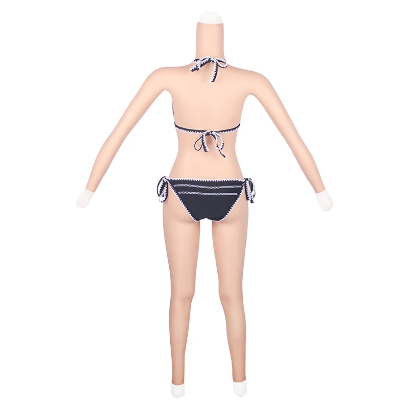 Модернизированная версия силиконовых костюмов для тела чашка D с вагинальной