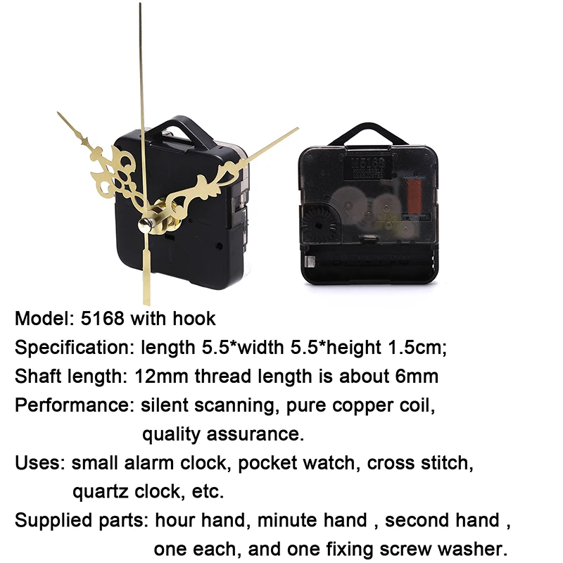 

1 Set Quartz Clock Repair Movement +Hands For DIY Silent Large Wall Clock Repair Clock Mechanism Parts